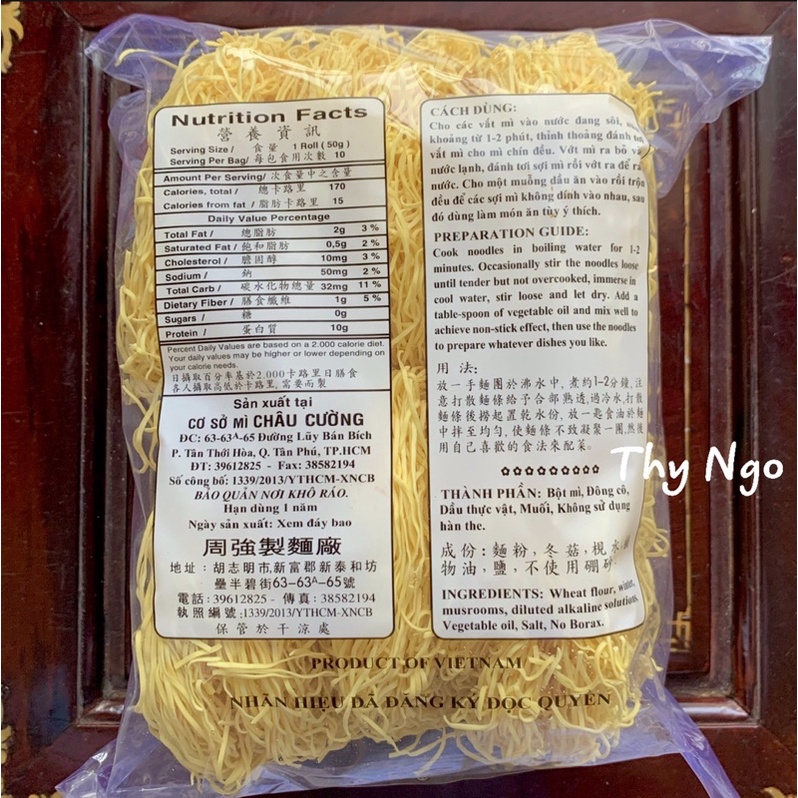 Mì chay Châu Cường 500g