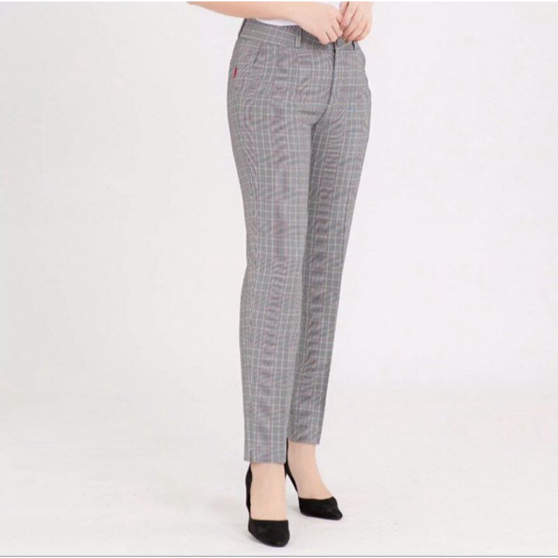(5 SIZE 45-60KG) QUẦN TÂY CARO NỮ PHONG CÁCH HÀN QUỐC THỜI TRANG 9 TẤC DÁNG ĐỨNG ÔM CHÂN