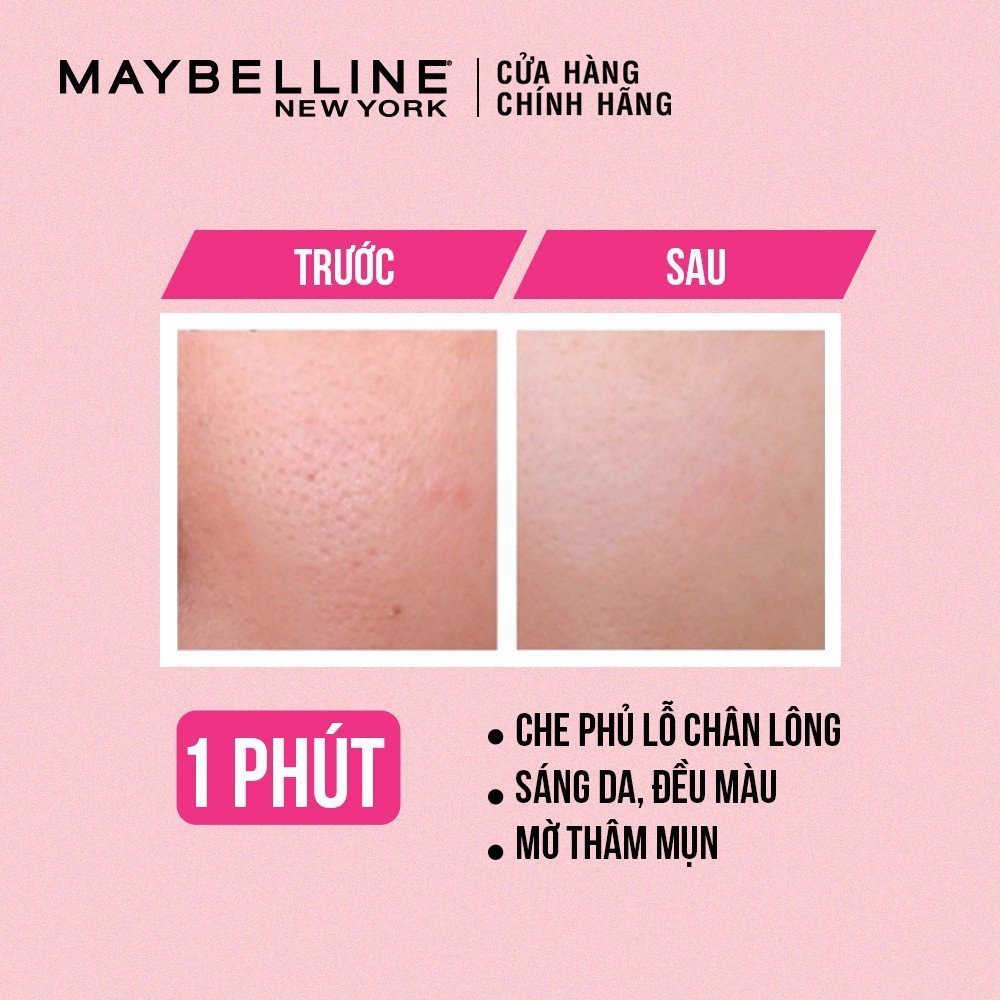 Kem Lót Che Khuyết Điểm, Se Khít Lỗ Chân Lông Maybelline Baby Skin Pore Eraser 22ml