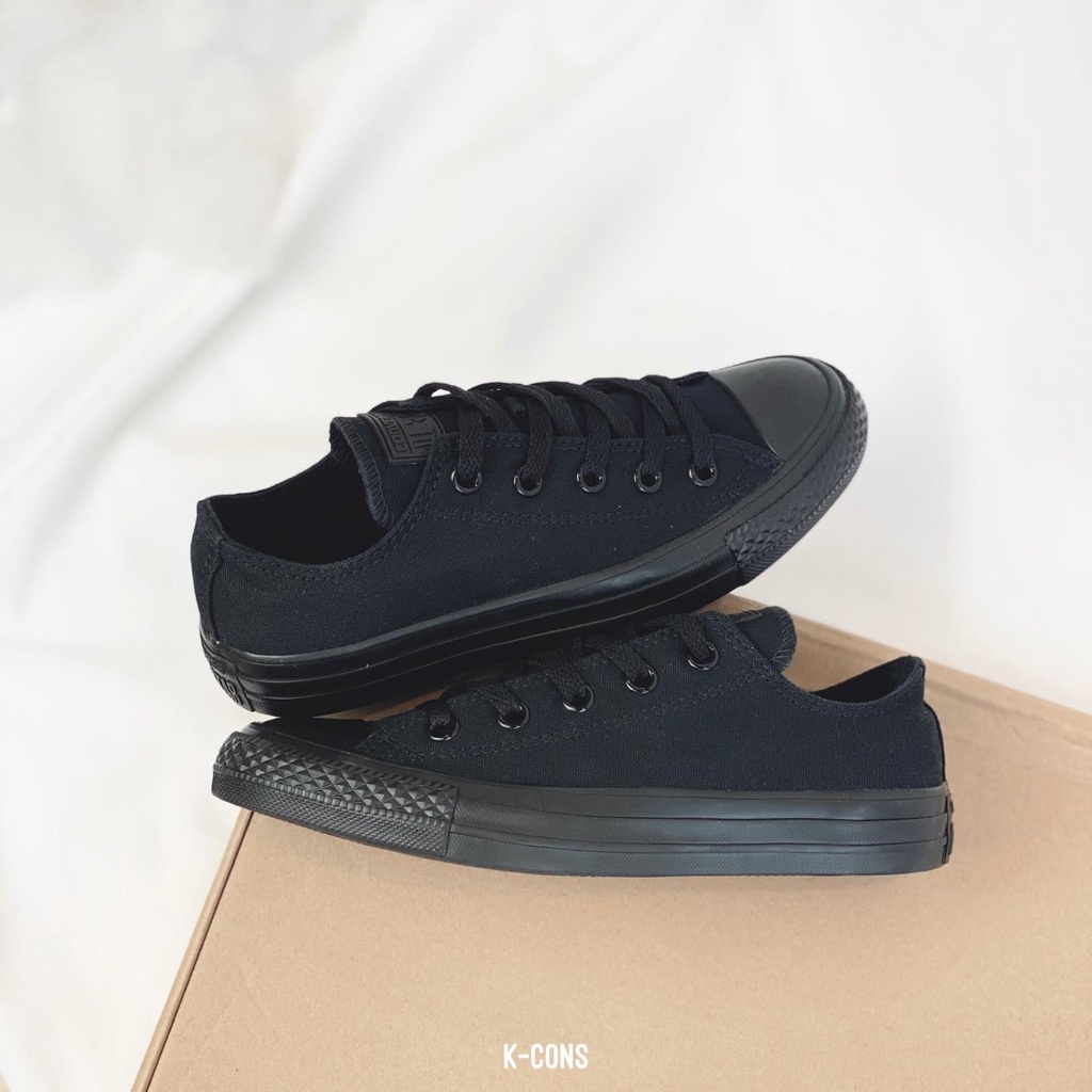 Chuck Taylor Monochrome Black | Giày Thể Thao Full Đen Cổ Thấp