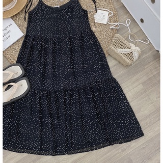 Váy (đầm) chấm bi Quảng Châu CHANREEN [FREESHIP]