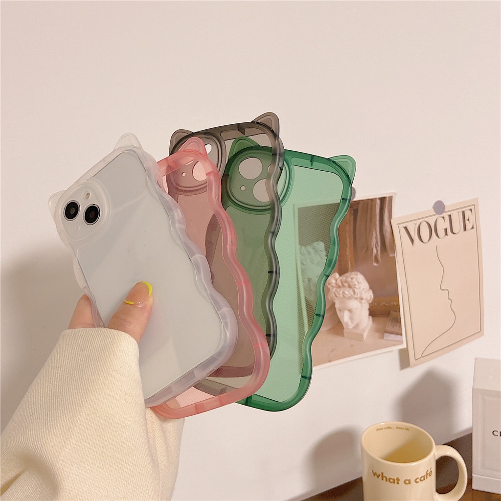 Ốp Điện Thoại TPU Mềm Hình Tai Mèo Gợi Cảm Cho iphone 13 Pro Max 12 Pro Max