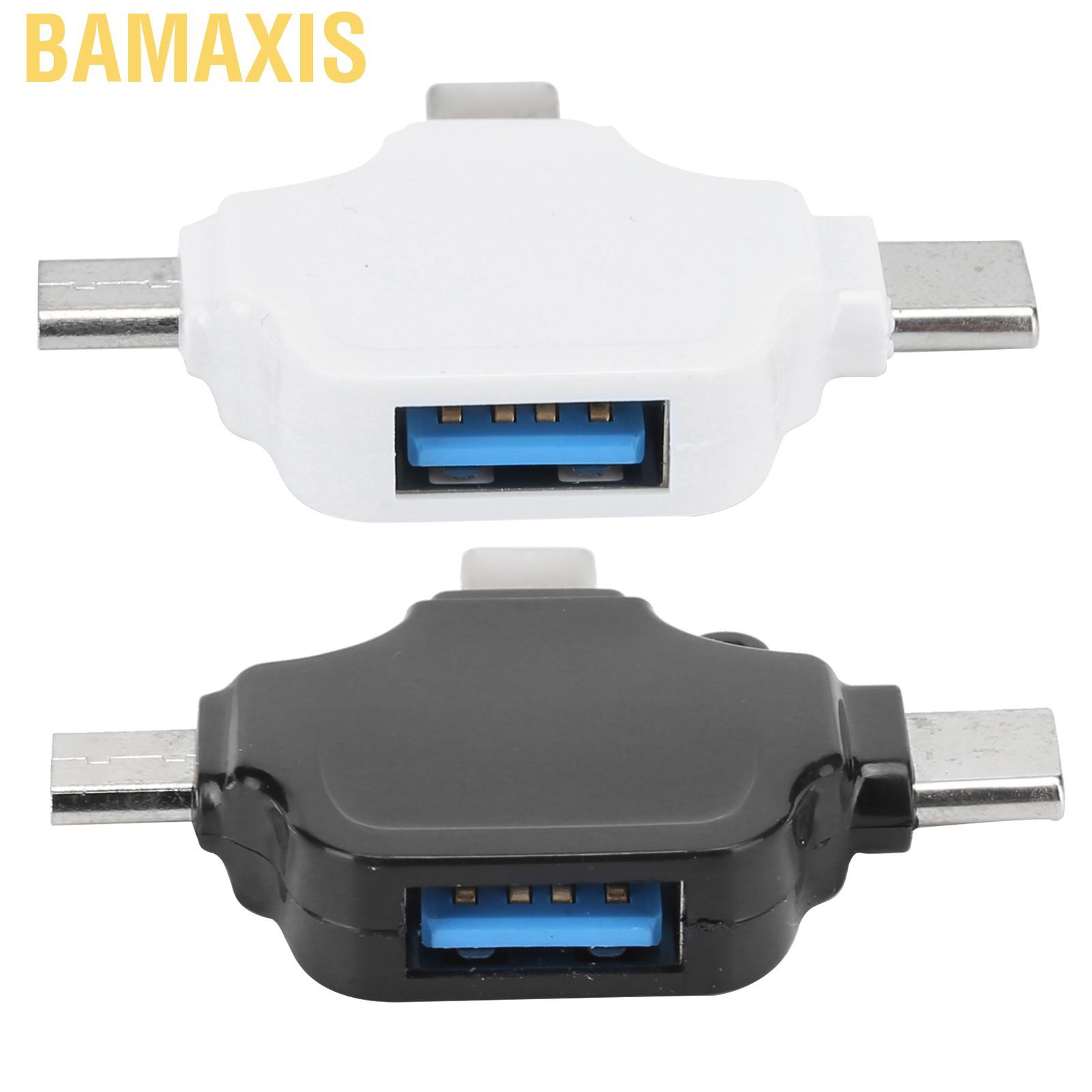 Đầu Đọc Thẻ Nhớ Đa Năng 3 Trong 1 Bamaxis Sr302 Otg Usb 3.0 Cho Ios Type C