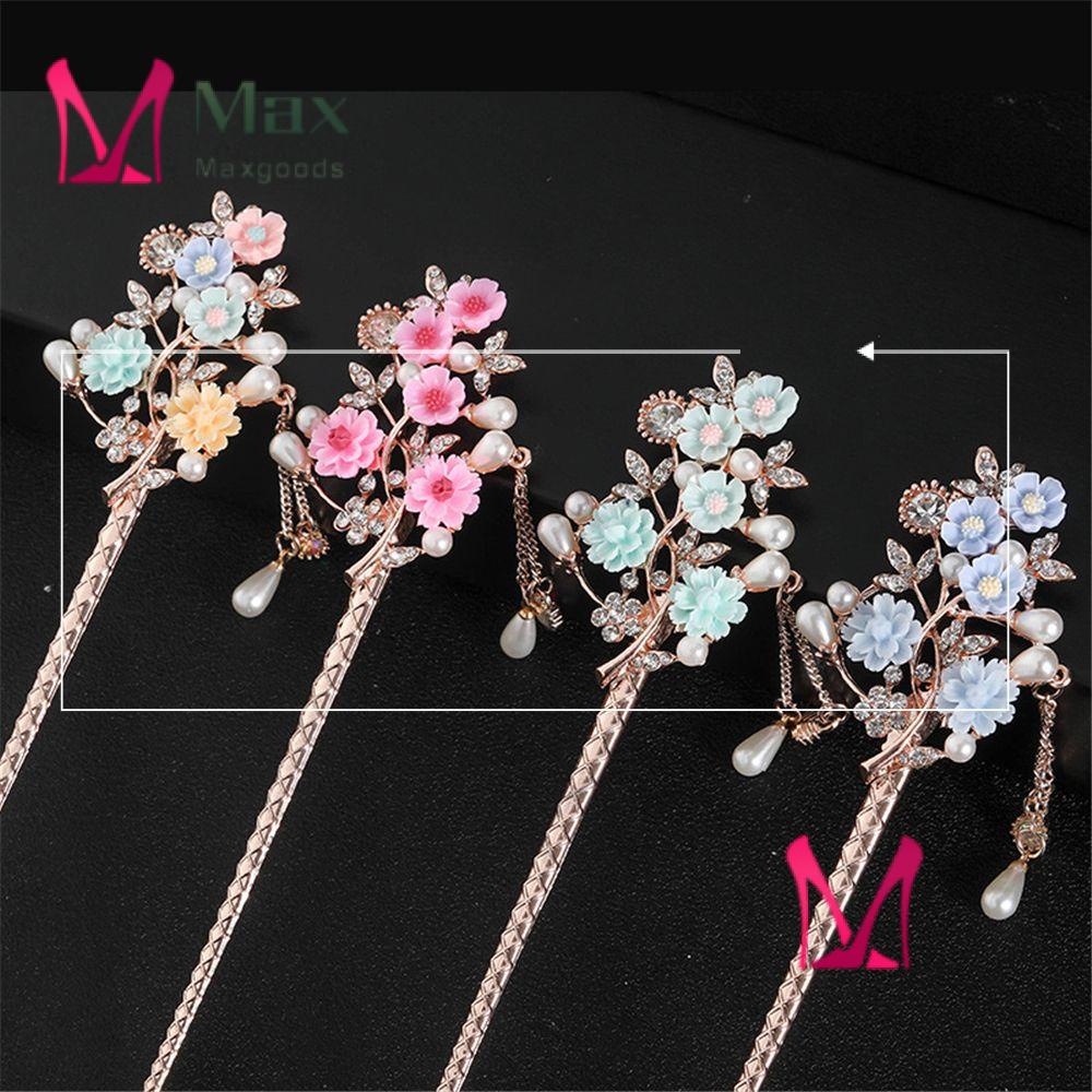 Trâm cài tóc hình hoa phong cách Trung Hoa cổ điển thời trang cho nữ