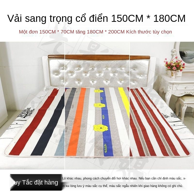 ▼Chăn điện đôi điều khiển nhiệt gia đình 1,5m đơn 1,2m ký túc xá an toàn không bức xạ Nệm <