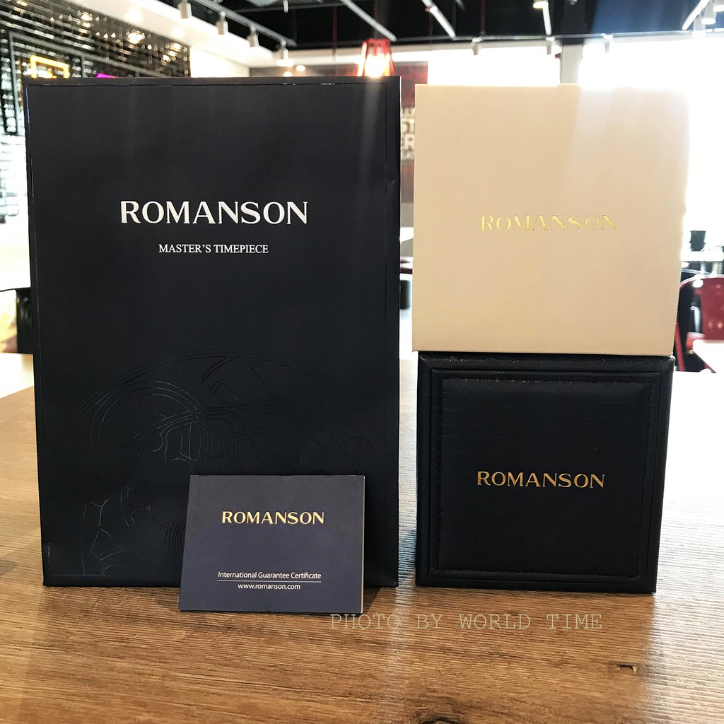 Đồng Hồ Nam Romanson DL5163NMWGD [ Full Box - Sổ BH Quốc Tế 3 Năm ] Chống Xước - Chống Nước - Dây Da