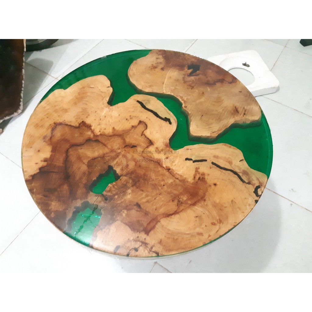 Mặt bàn gỗ Epoxy Resin