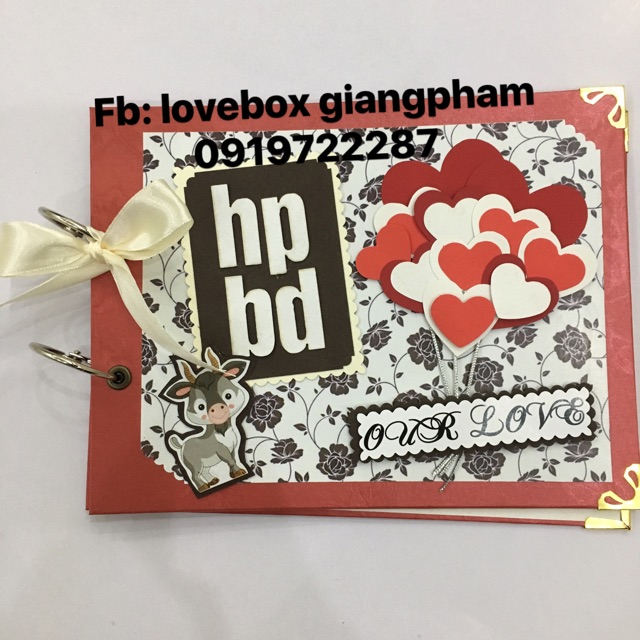 Scrapbook anbum không ảnh làm sẵn