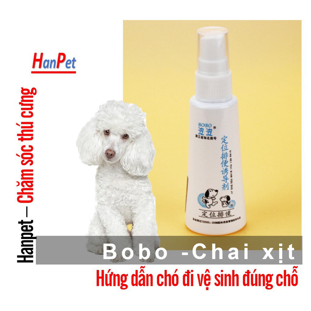 {2 loại} Chai xịt vệ sinh Bobo giúp thú cưng đi vệ sinh đúng chỗ thế hệ mới