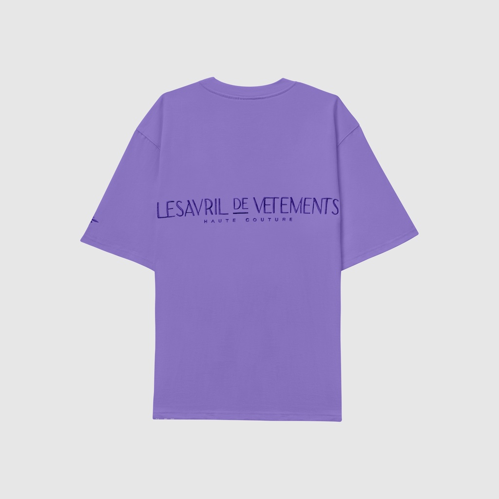 Áo thun Lesavril de Vetements Brilliante Purple Amethyst