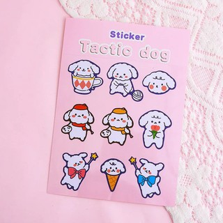 Sticker pilu tờ to A5 Dán Trang Trí kệ, rổ, hộp Decor Gấu thỏ ST18