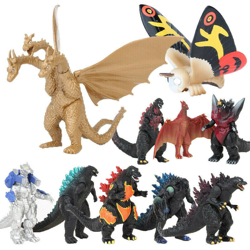 Set 10 mô hình đồ chơi quái vật trong phim Godzilla bằng PVC