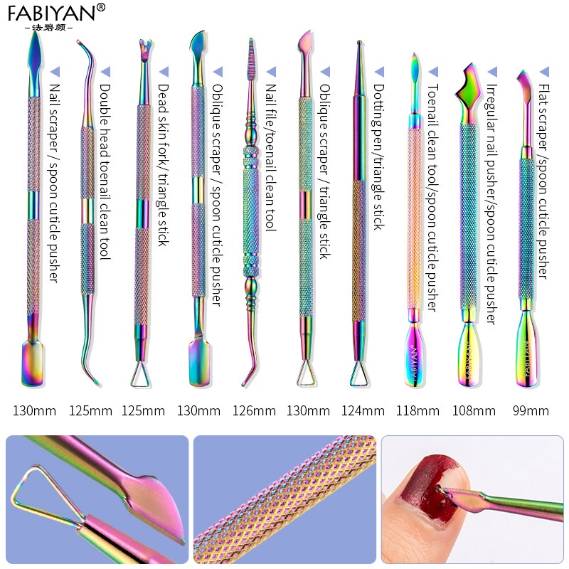 Bộ Dụng Cụ Làm Móng Bằng Thép Không Gỉ Cắt Tỉa Móng Tay/Móng Chân/Lớp Biểu Bì Và Gỡ Móng Sơn Gel UV