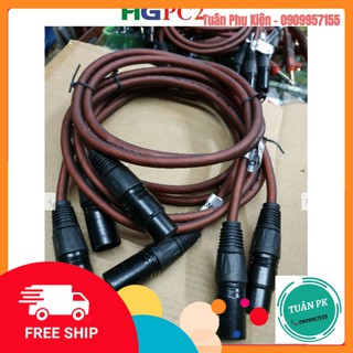 Dây canon 1 đầu đực - 1 đầu cái huicheng dài 0.8m