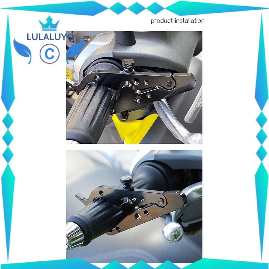 [Giá thấp] CNC Aluminum Cruise Control Throttle Clip Auxiliary Handle Holder Tools .lu