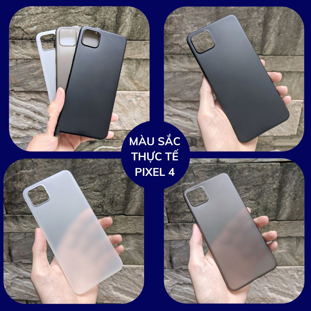 Ốp lưng Google Pixel 4 , 4A 5G, 4XL dẻo nhựa siêu mỏng giấy chống bám vân tay, chất lượng như hãng Memumi