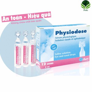 Physiodose - Nước muối sinh lý của Pháp (Hộp 12 ống)
