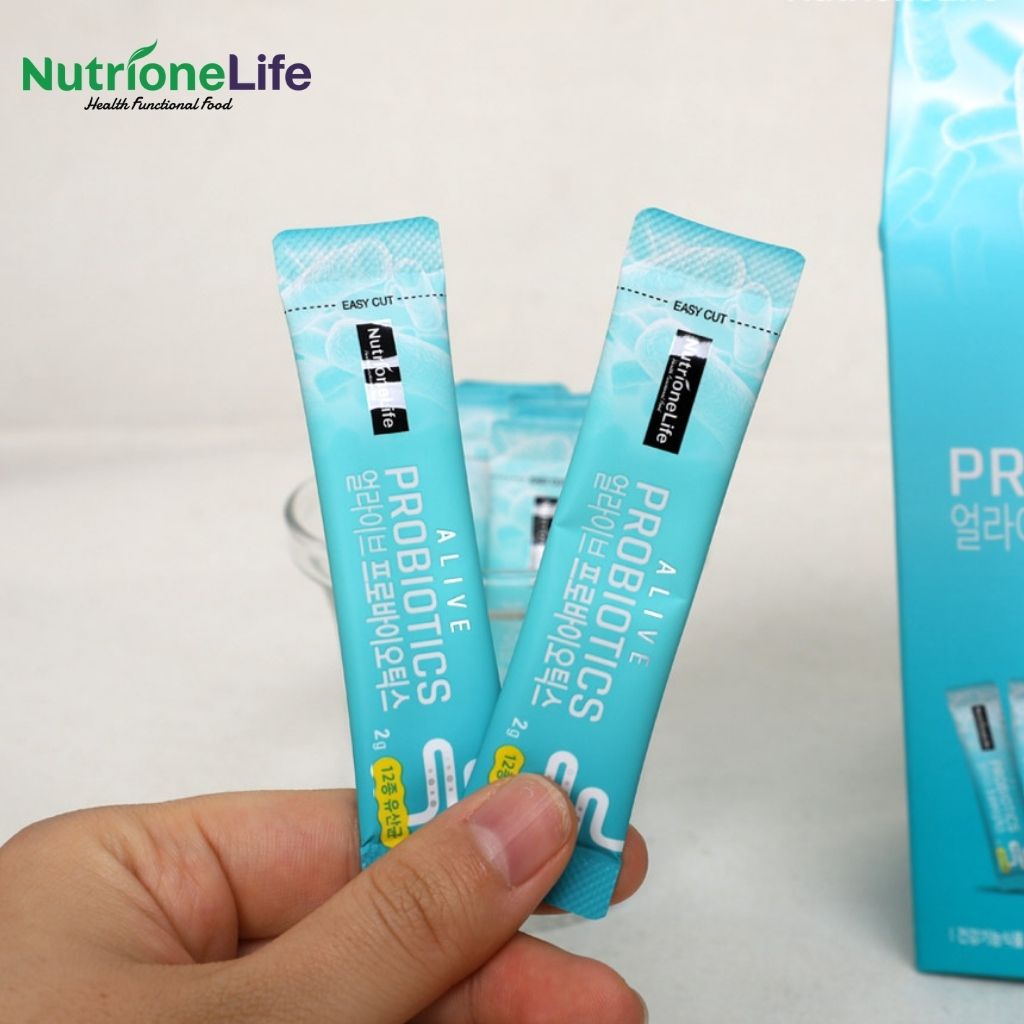 Men Vi Sinh NUTRIONELIFE - Bổ Sung Lợi Khuẩn, Probiotics và Kẽm, Bảo Vệ Hệ Tiêu Hoá, Cải Thiện Biếng Ăn 2gx30 Gói