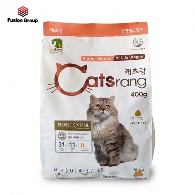 [Mã PET50K giảm Giảm 10% - Tối đa 50K đơn từ 250K] Catsrang Thức Ăn Cho Mèo Mọi Lứa Tuổi 400G