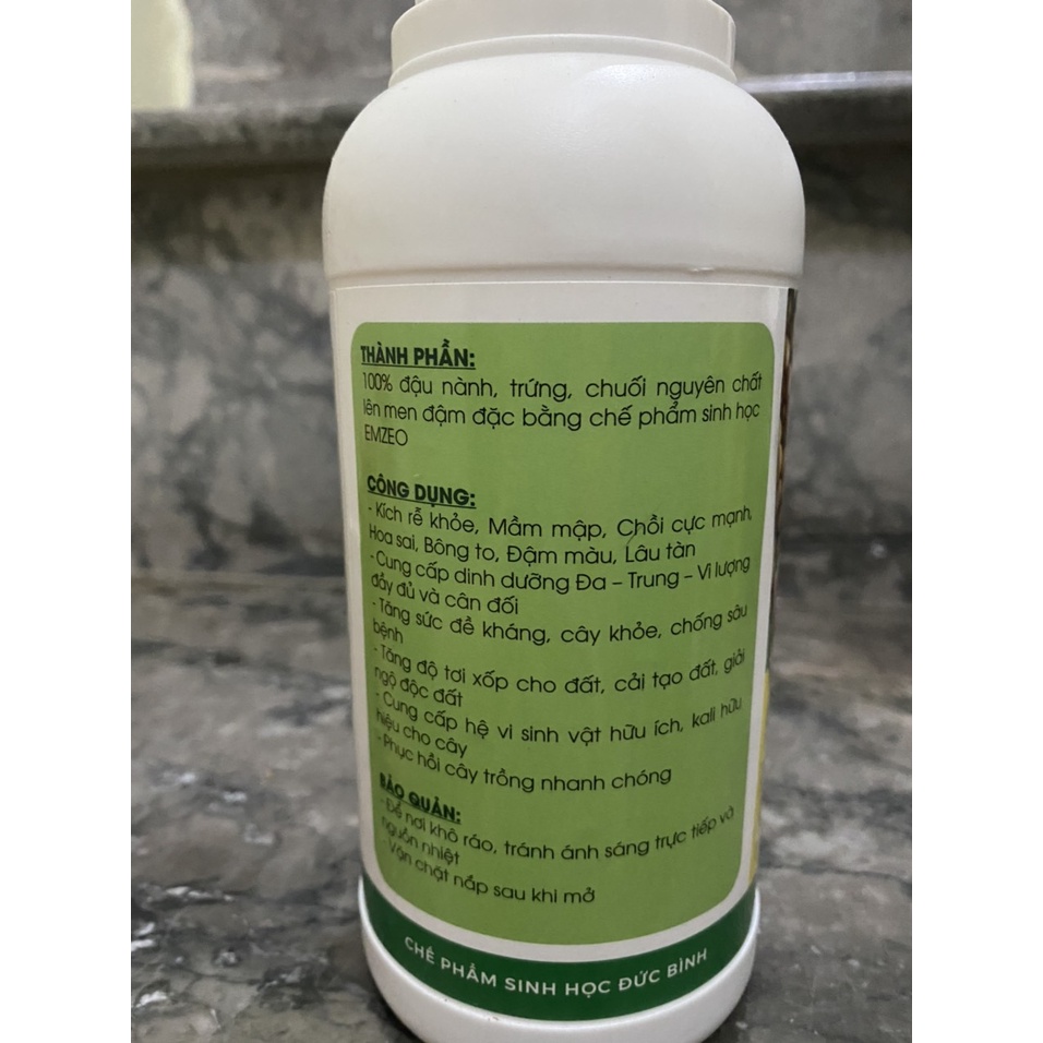 Chế phẩm đậu nành ủ trứng chuối Humic Đức Bình dành cho hoa hồng, cây cảnh giúp mập mầm to hoa