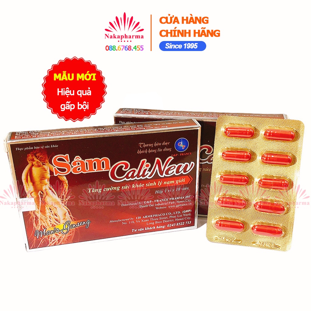 Sâm CaliNew G&P  – Giúp bổ thận tráng dương, tăng sinh lý phái mạnh Cali New Cali Peru - Man's Ginseng