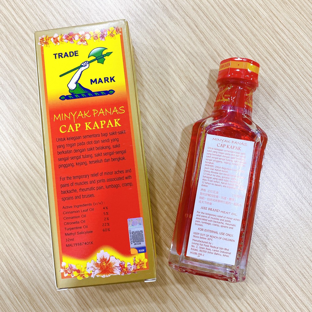 Dầu Nóng Xoa Bóp 🇲🇾MALAYSIA🇲🇾Hỗ Trợ Xương Khớp AXE BRAND Hồng Hoa Đỏ CHÍNH HÃNG