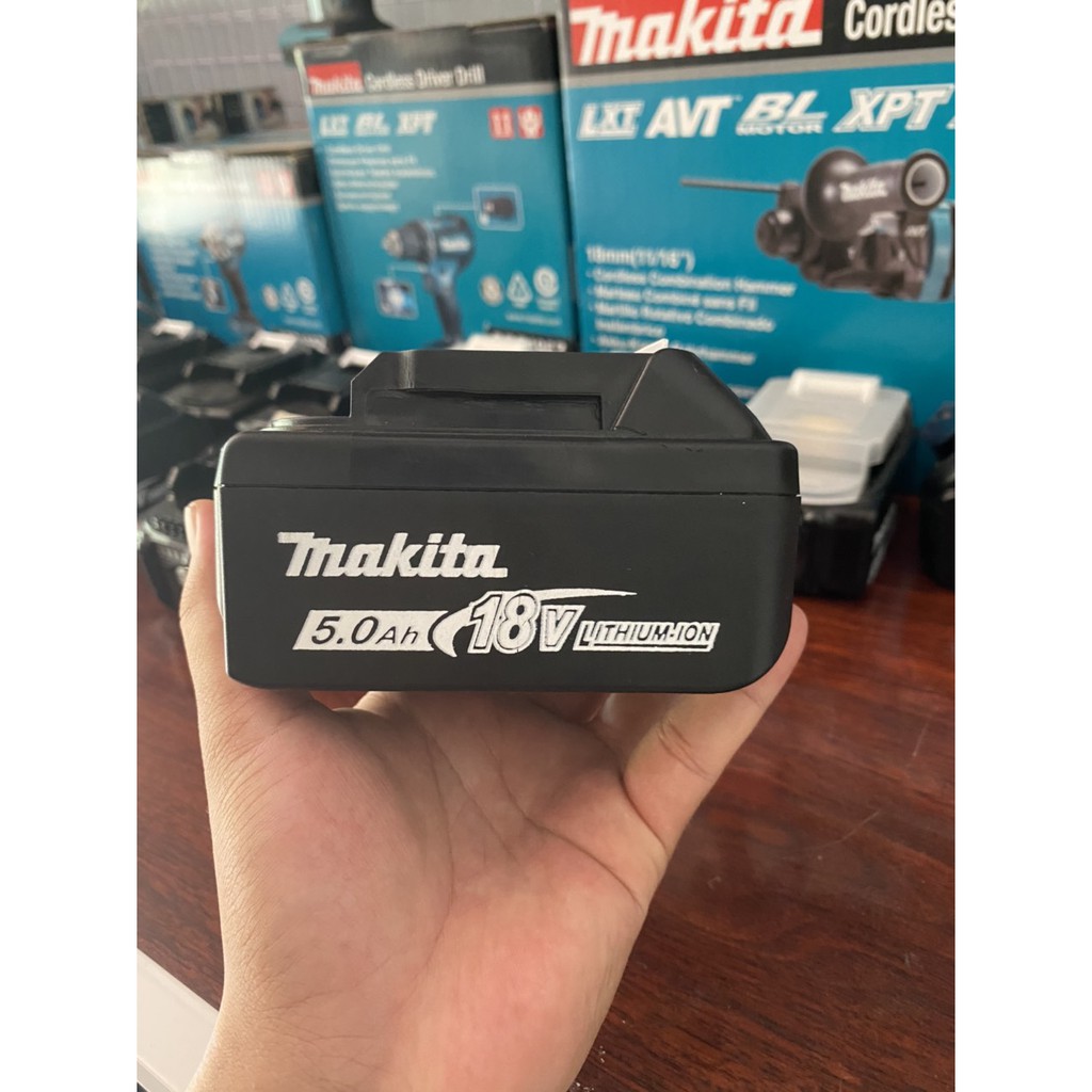 Khối Pin 18v 5s-2p Makita 4000mah sạc adapter xả 20c. BN.