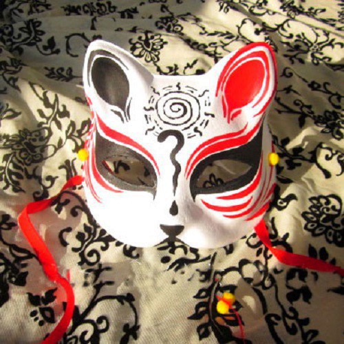  Mặt nạ mèo vẽ_06 (Mask fox-cosplay) |shopee. Vn\Shopdenledz  Xbán nghỉ nghỉ