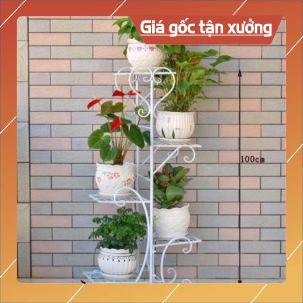 Kệ để cây cảnh 5 tầng bằng sắt đế vuông