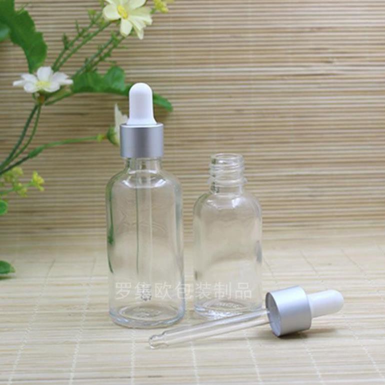 Lọ Chiết Serum ❤ RẺ VÔ ĐỊCH ❤ Lọ đựng tinh dầu 30ml Dày bóp giọt Khoen Bạc , lọ chiết serum , phụ kiện du lịch