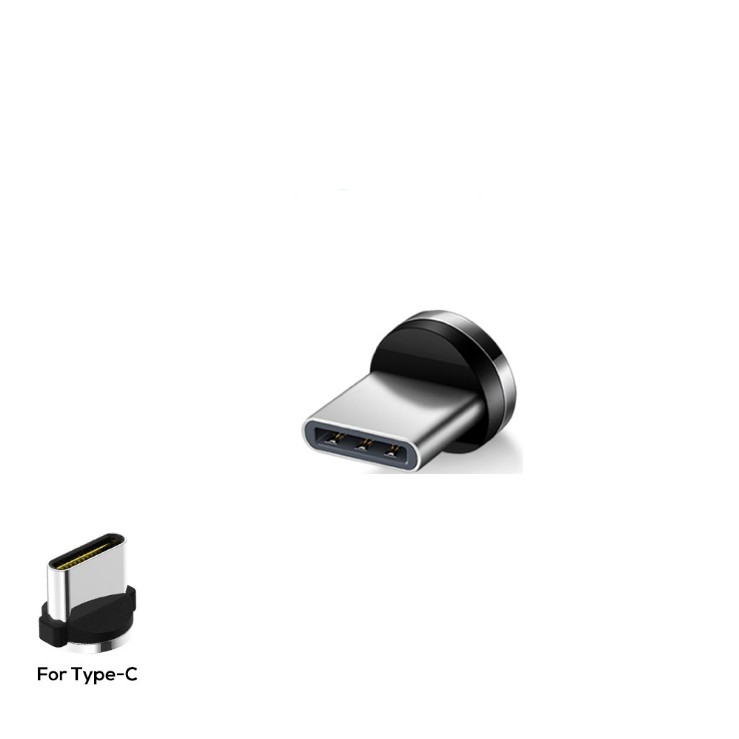 Đầu Sạc tròn xoay 360 độ loại 1 chấu kiểu TYPE-C cho Android Samsung,Xiaomi, sony, HTC, OPPO (Chỉ có đầu sạc, ko có dây)