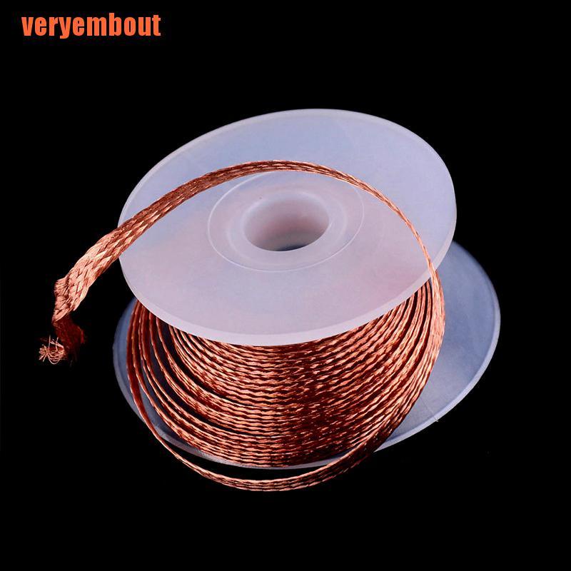 Cuộn dây đồng hút chì hàn 3.0mm 1.5m 3.0m sử dụng sửa chữa tiện lợi