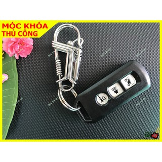 Móc Khóa Inox 304 gắn LỘC BÌNH phong thủy | Móc khóa xe máy ô tô đẹp chất liệu inox được uốn thủ công