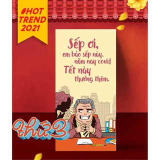 Bao Lì Xì Tết Tân Sửu 2021 tổng hợp đủ màu ngẫu nhiên ⚡FREESHIP⚡SHOP CU BIN