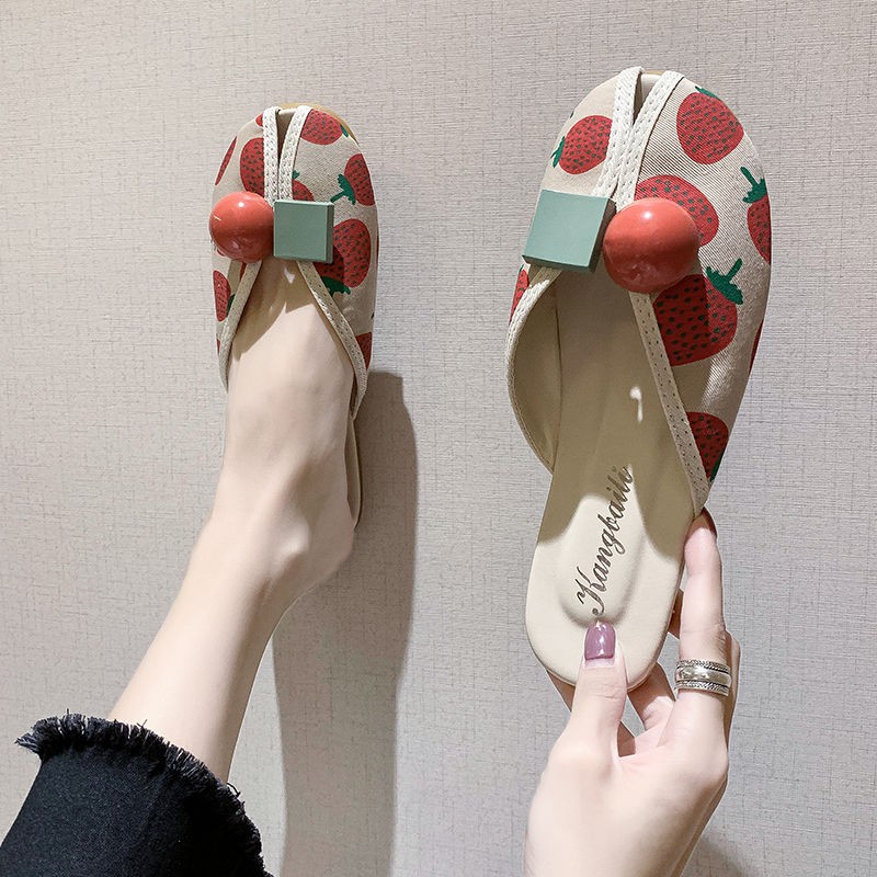 Dép sục ulzzang in hình hoa quả cute