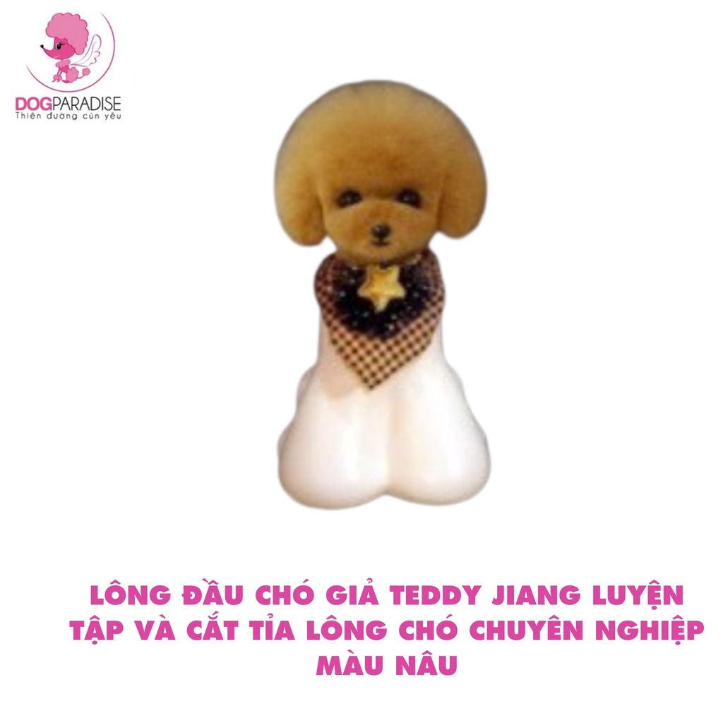 Lông đầu chó giả Teddy JIANG nhiều màu sắc luyện tập và cắt tỉa lông chó chuyên nghiệp - Dog Paradise