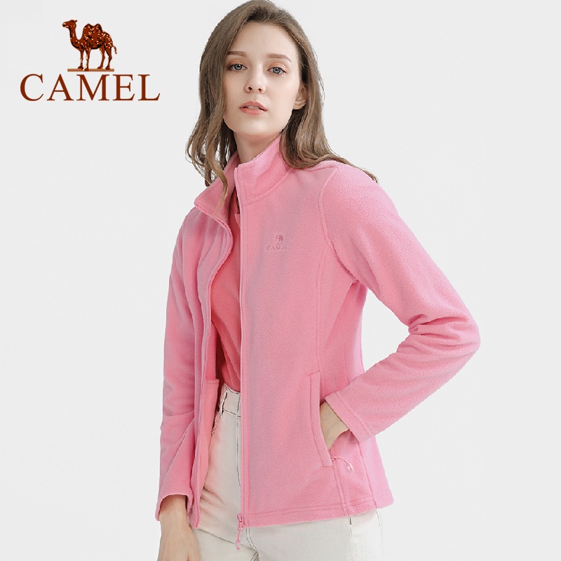 Áo khoác CAMEL bằng lông cừu hai mặt giữ ấm hiệu quả thời trang cho nữ