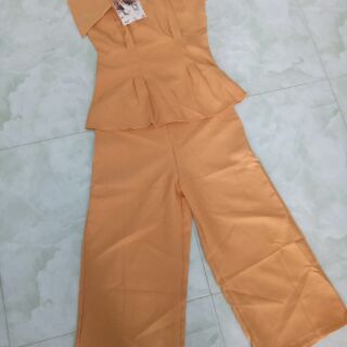 Set bộ quần ống rộng