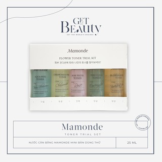 Mini | nước cân bằng mamonde toner rose water | pore clean | chamomile pure | flower honey | aqua peel