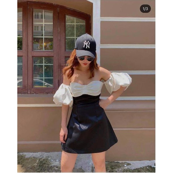 ĐẦM RỚT VAI CÁCH ĐIỆU NƠ NGỰC - SY DRESS | BigBuy360 - bigbuy360.vn