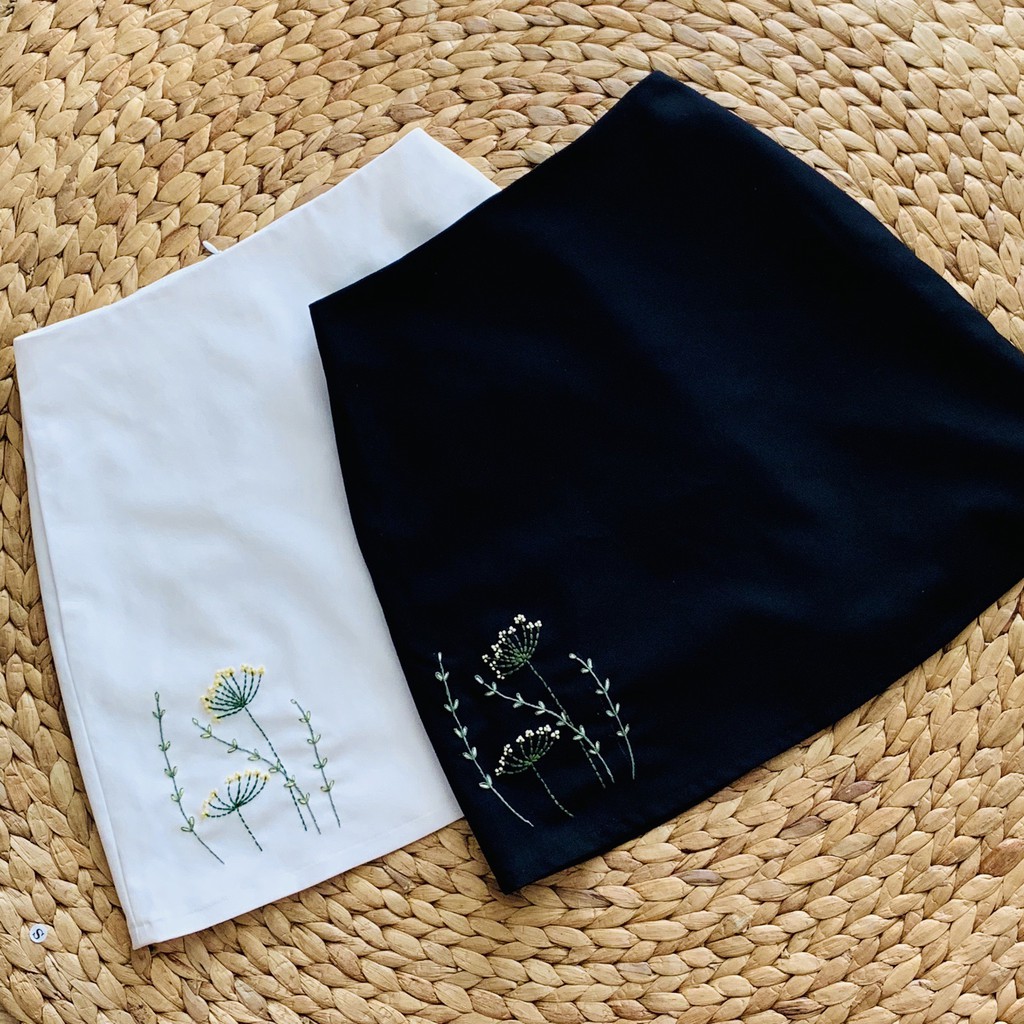 [Mã SKAMCLU7 giảm 10% tối đa 50K đơn 0Đ] Chân váy thêu hoa bồ công anh | BigBuy360 - bigbuy360.vn