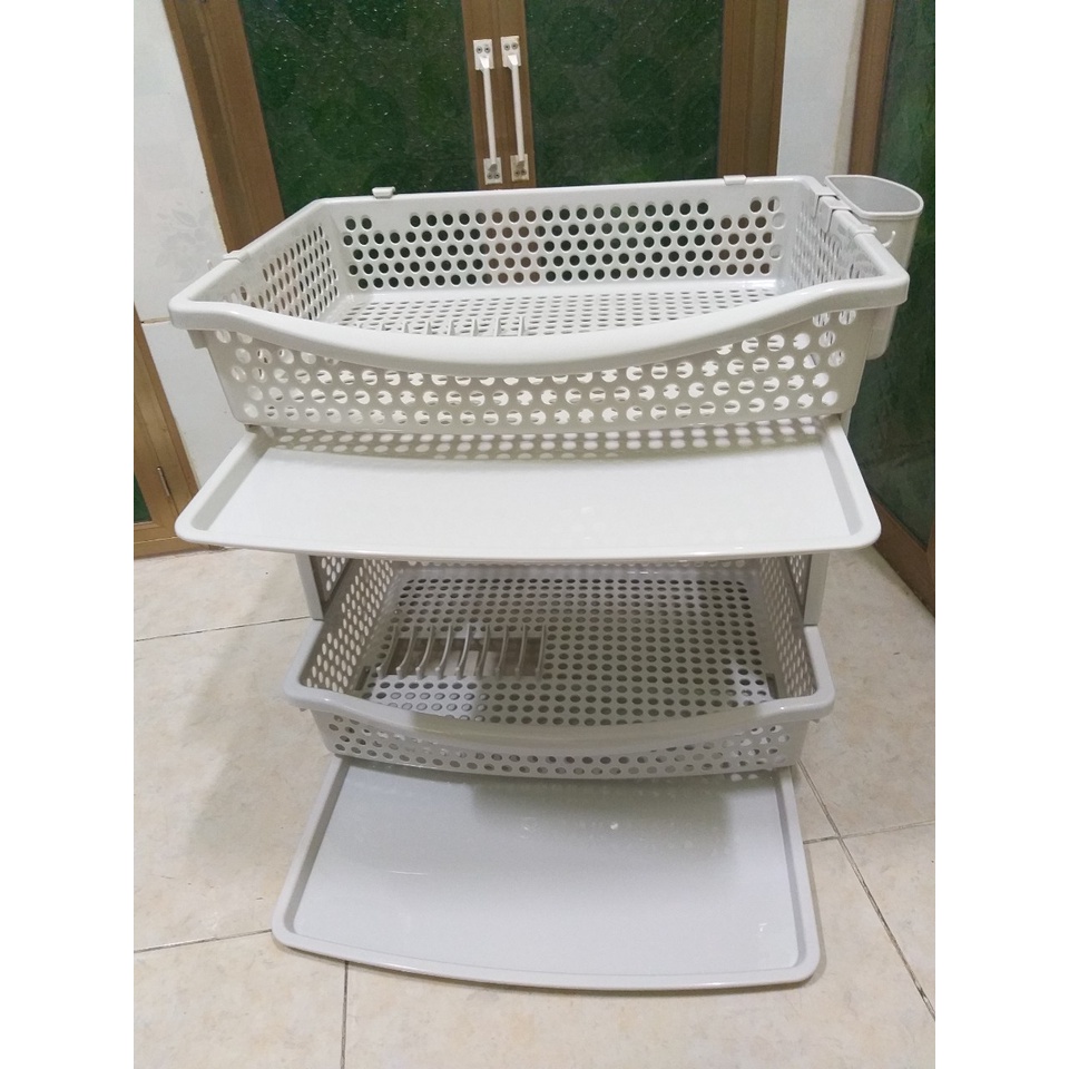 Kệ chén nhựa duy tân Lớn MATSU 0796 có khay thoát nước TIỆN LỢI