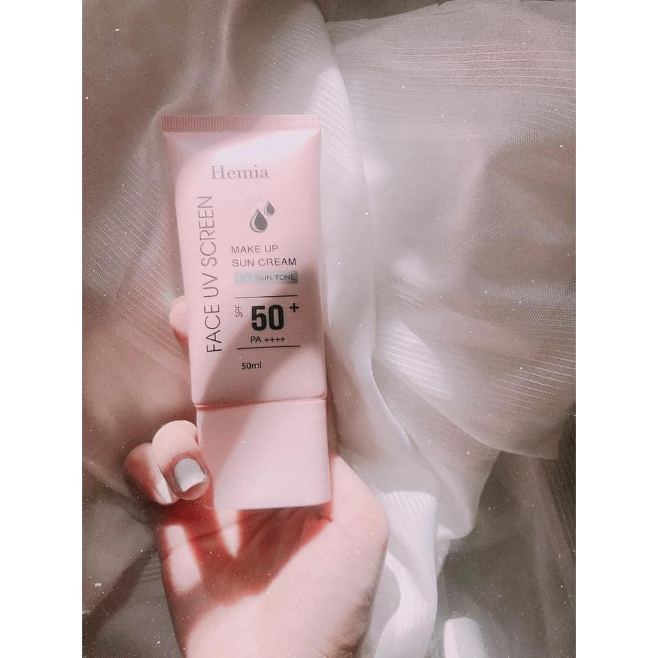 Kem chống nắng Hemia Hàn Quốc dành cho mặt Hemia MaKe Up Sun Cream Chính Hãng