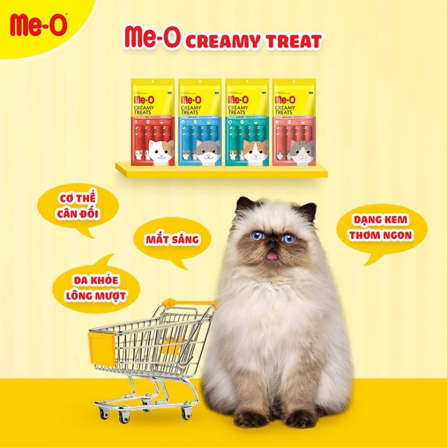 Bánh thưởng cho mèo dạng kem ME-O Creamy Treat 15g