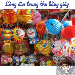 LỒNG ĐÈN TRUNG THU (Kèm 1 nến) - Lồng đèn giấy xếp hình thú