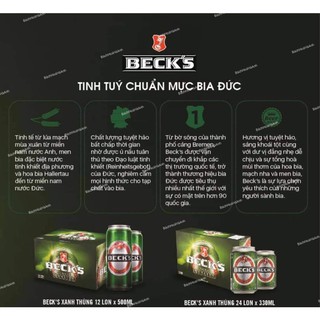 Bia Beck 330ml - 24 lon