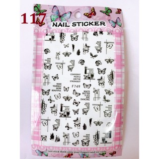 Stick dán móng tay, Sticker hoa Nail stick trang trí móng