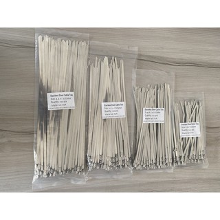 Dây rút inox 304, bản 7.9mm (1 bịch/100 sợi)