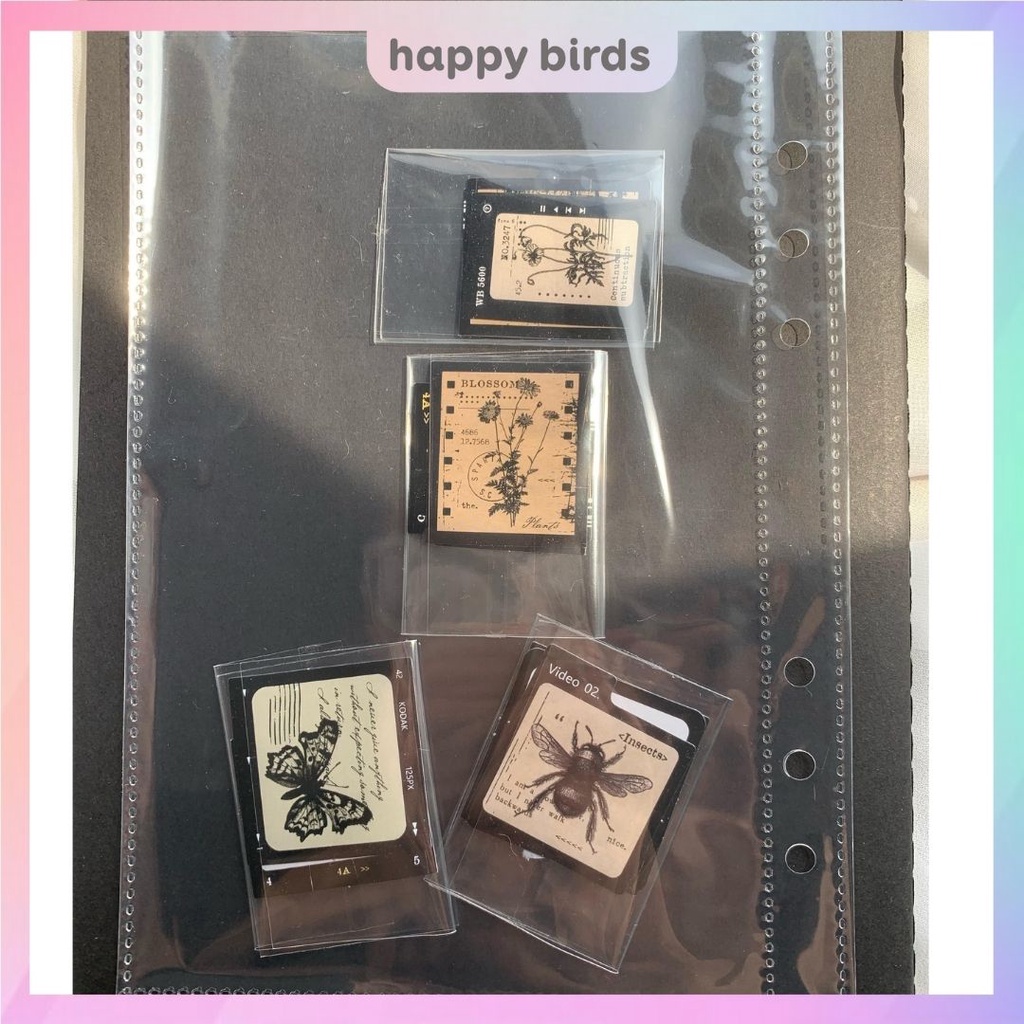Túi sổ còng A5 chia ngăn làm album đựng ảnh, card, sticker, giấy tờ HappyBirds