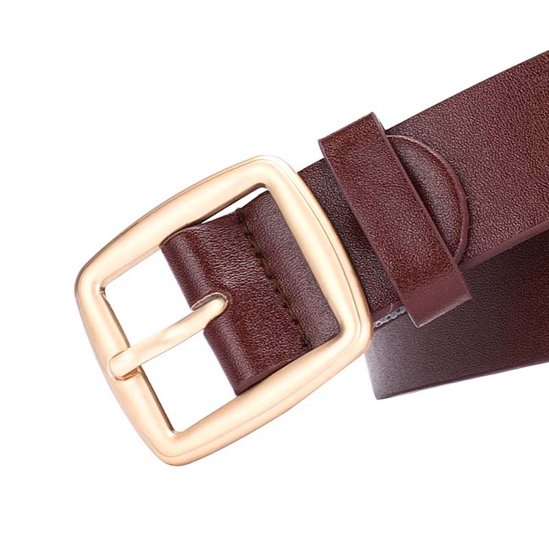 Fbvn New Hot Fashion Women Men Belts Leather Metal Pin Buckle Waist Belt Waistband Fancy